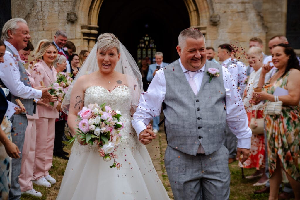 Emma & Paul on their wedding day
