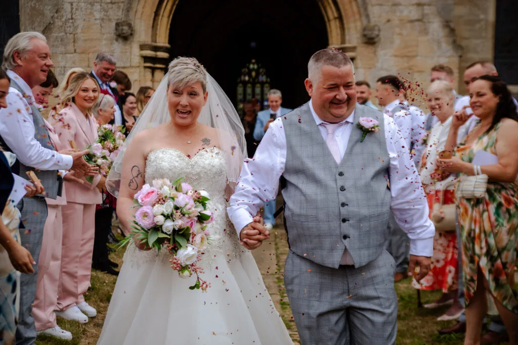 Emma & Paul on their wedding day