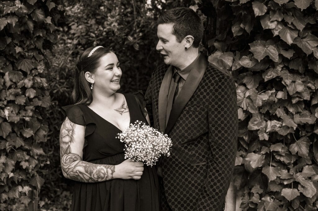 Claudia & Jay on their wedding day