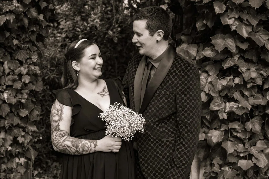 Claudia & Jay on their wedding day