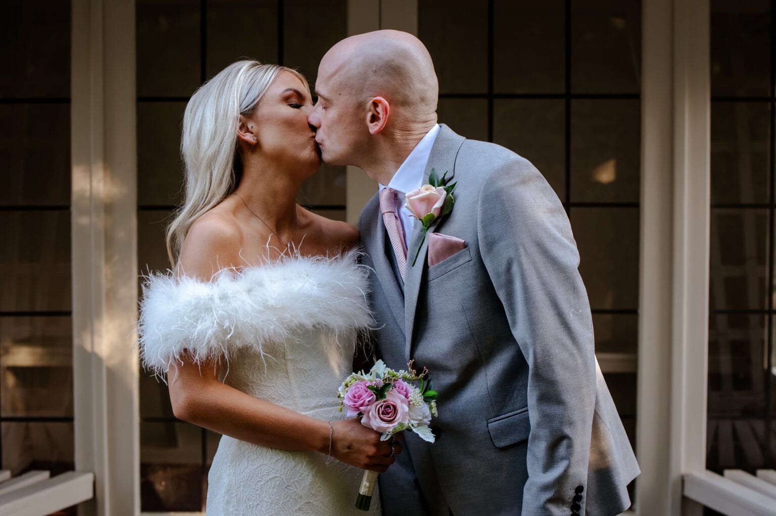 Megan & Josh on their wedding day