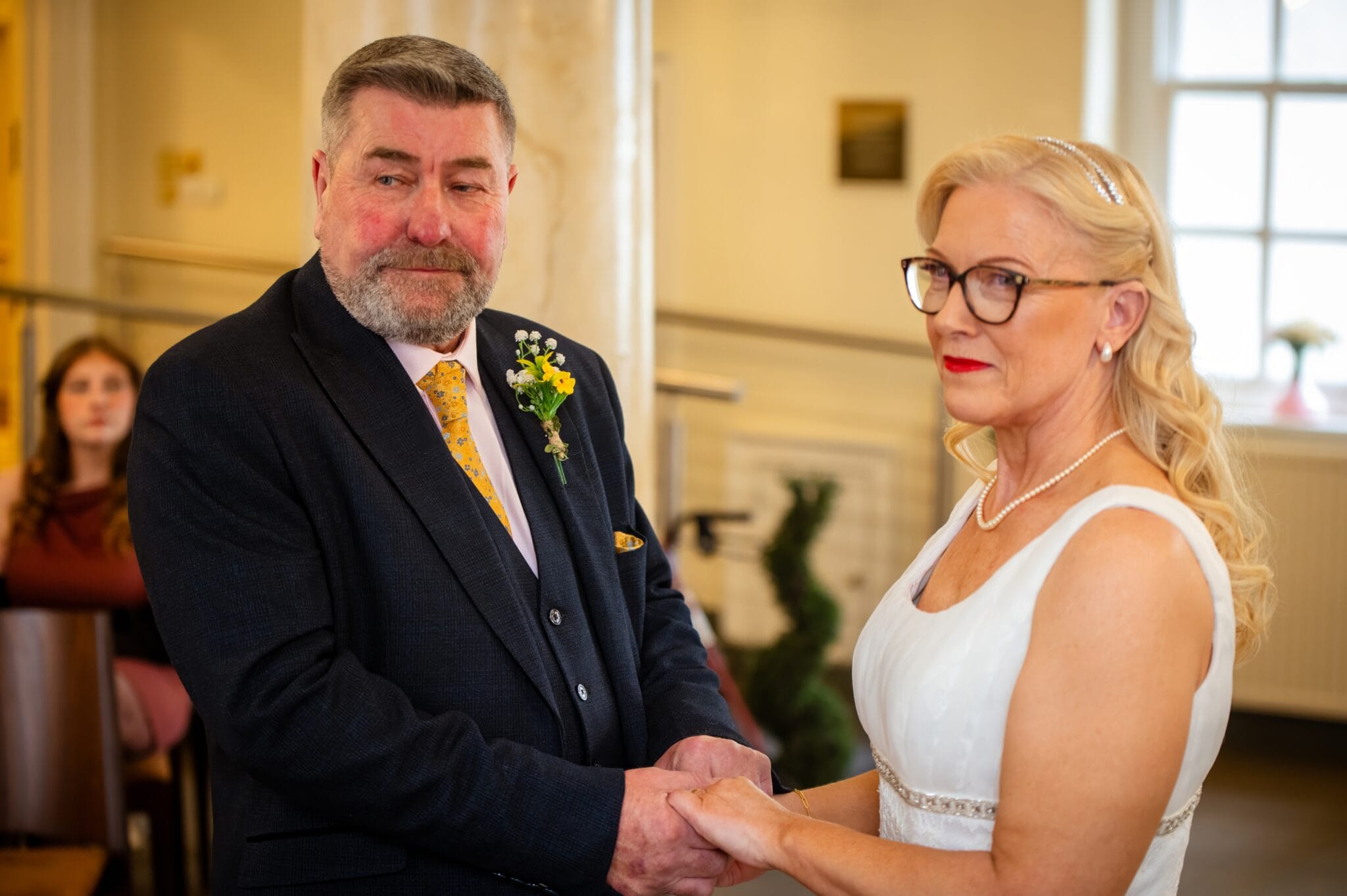 Nicola & David on their wedding day