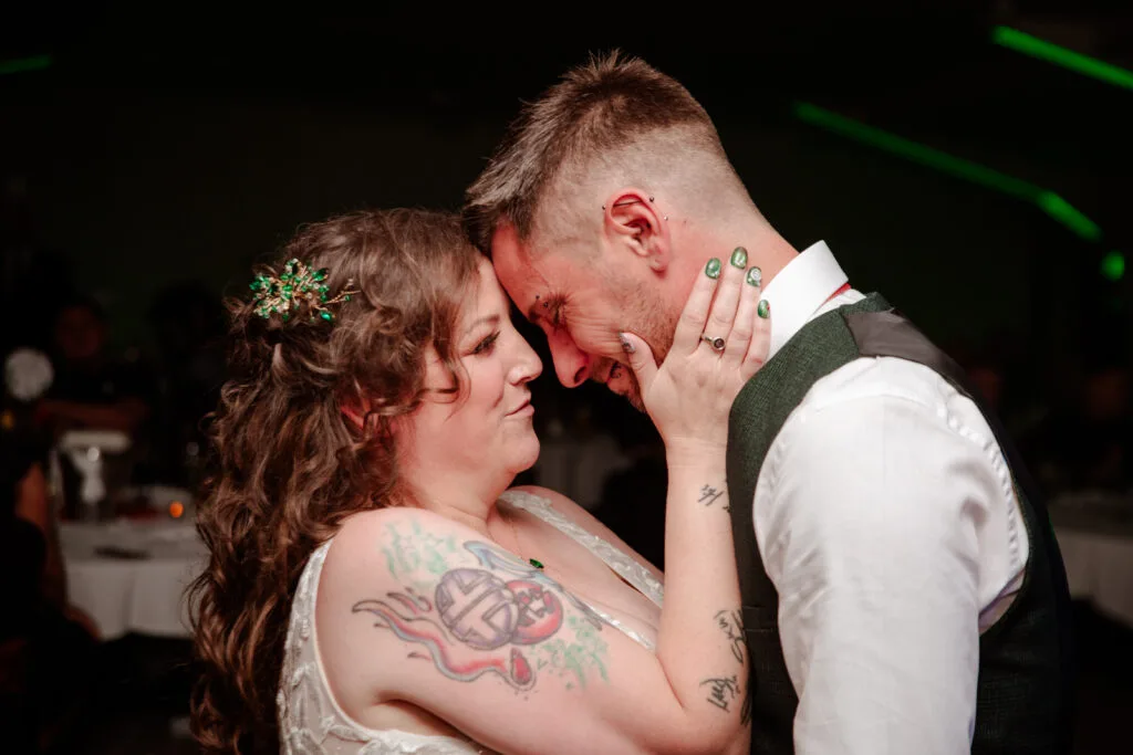 Deanna and Richard on their wedding day