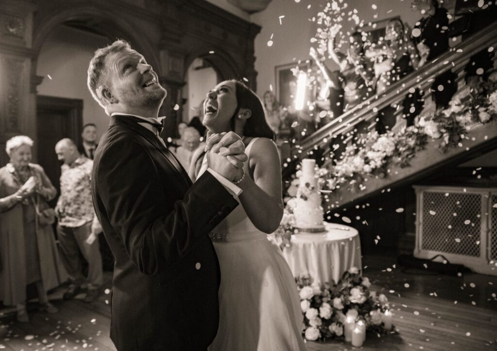 Paige & Jack on their wedding day