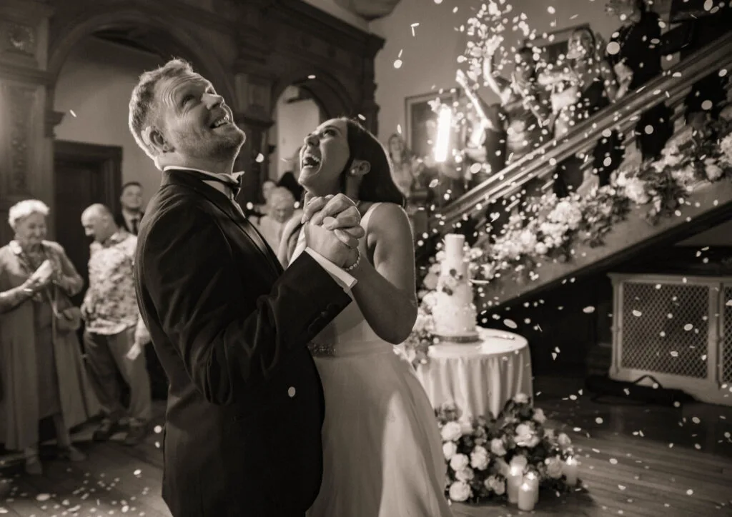 Paige & Jack on their wedding day