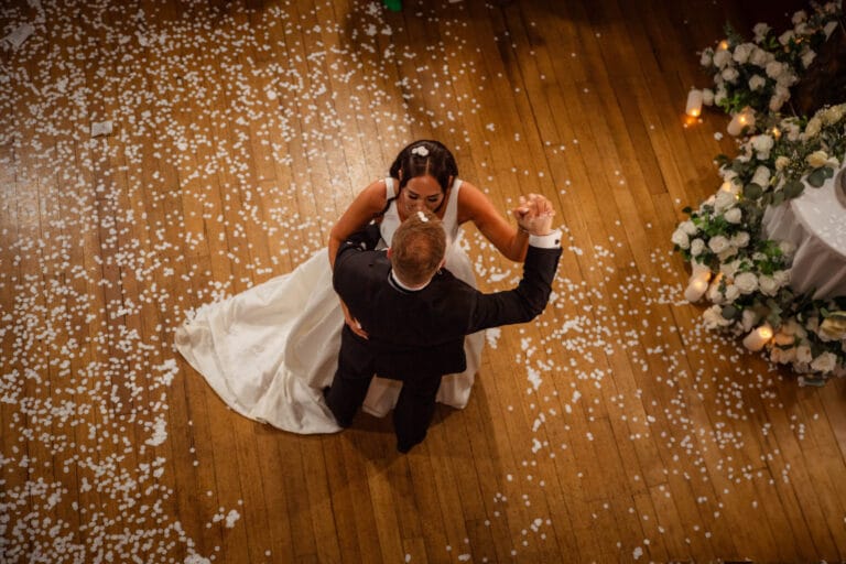 Paige & Jack on their wedding day