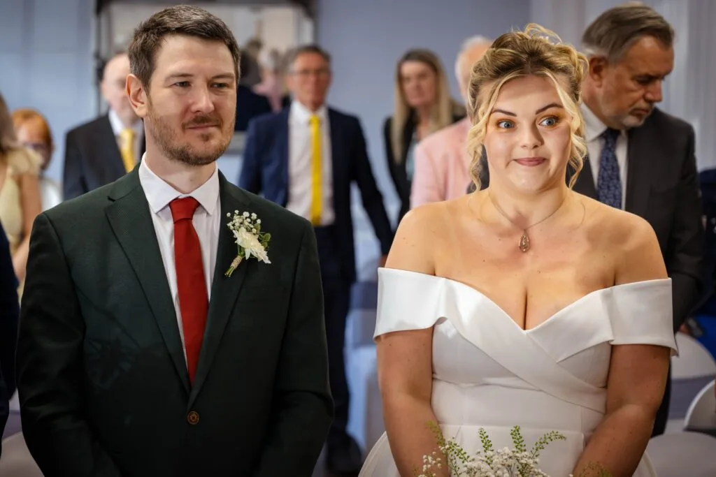 Phoebe & Ryan on their wedding day