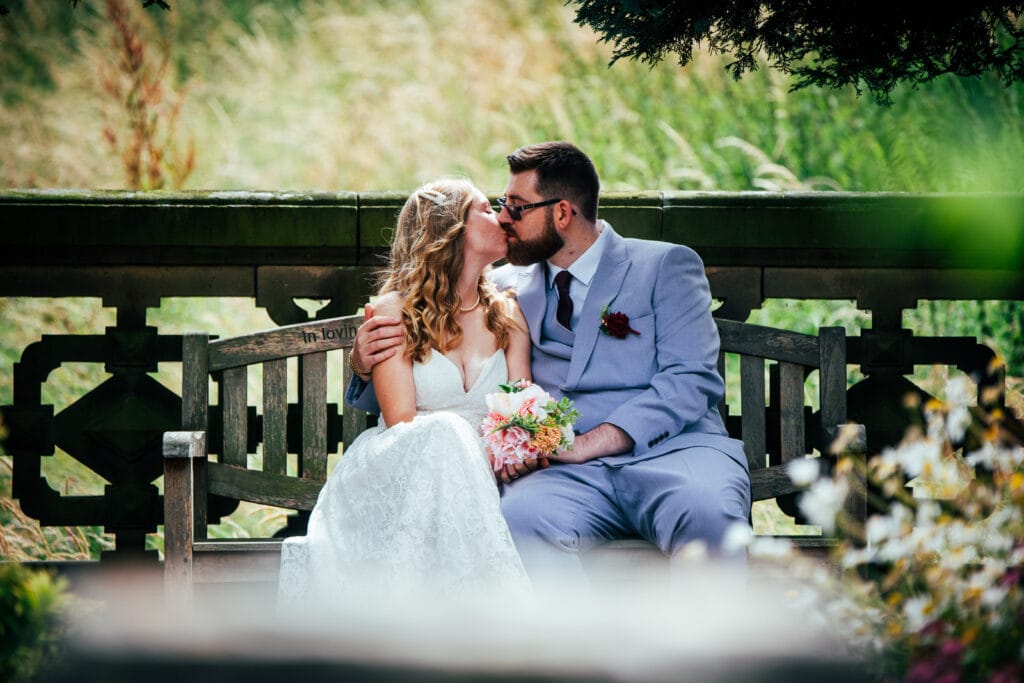 Rhiannon & Jody on their wedding day