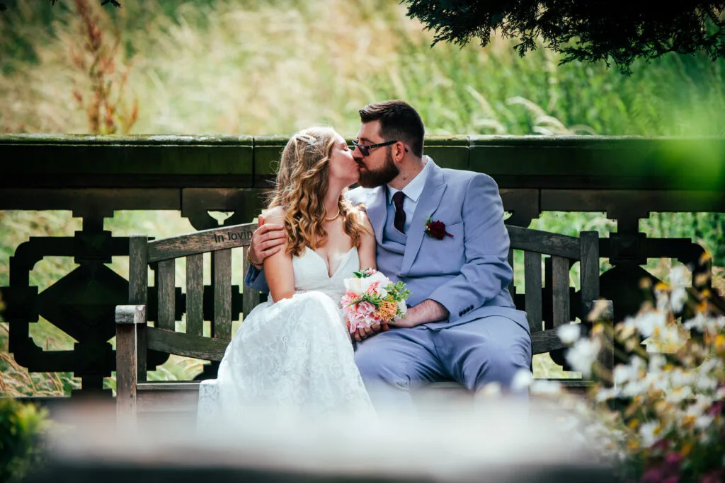 Rhiannon & Jody on their wedding day